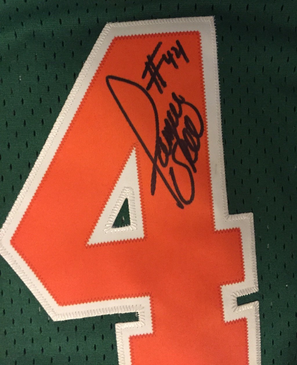 Jermaine O'Neal SIGNED Eau Claire HS Jersey Stitched Autographed Size 2XL Pacers