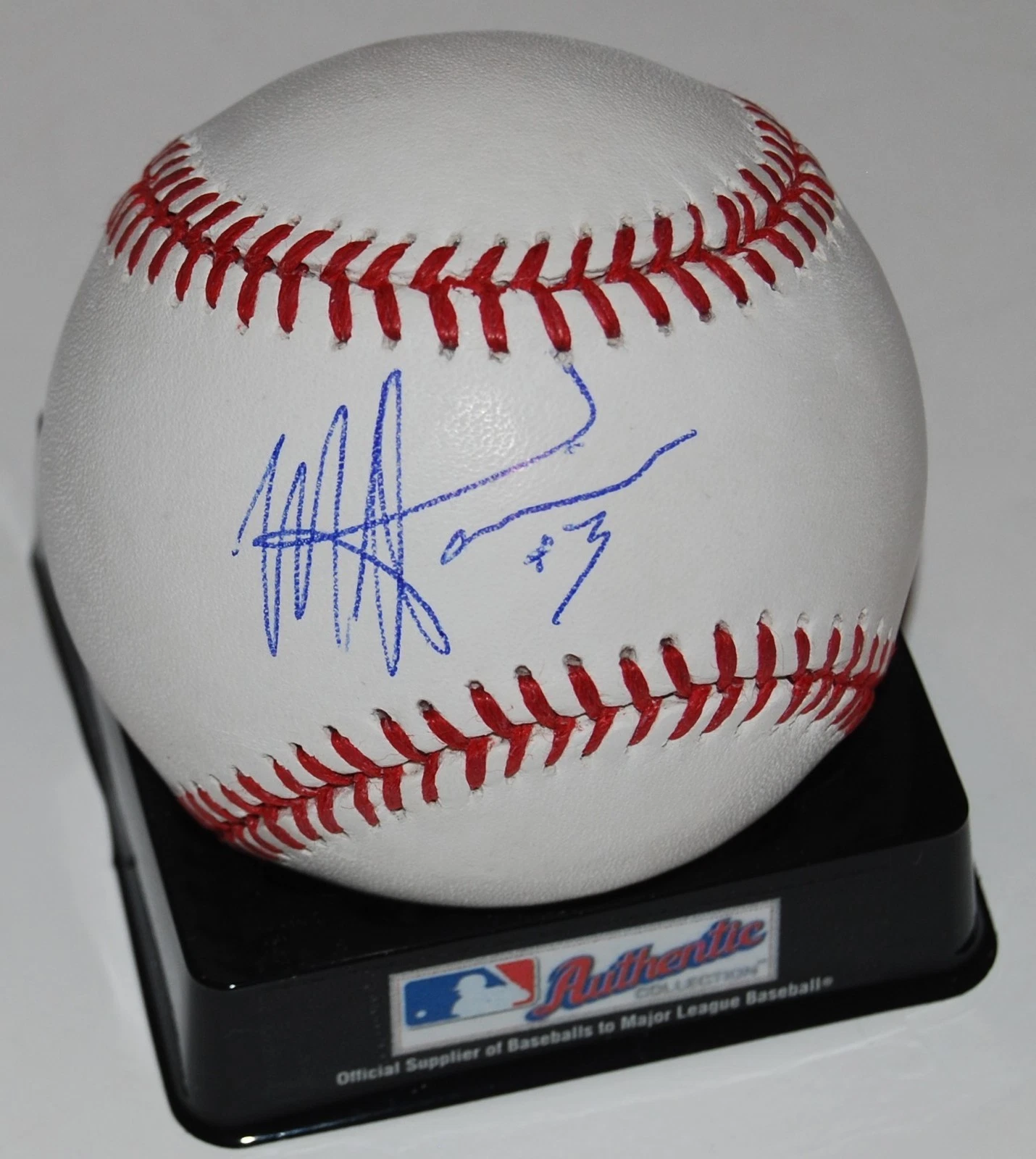 MONTE HARRISON signed OML Major League baseball (MIAMI MARLINS) 1 PROSPECT W/COA