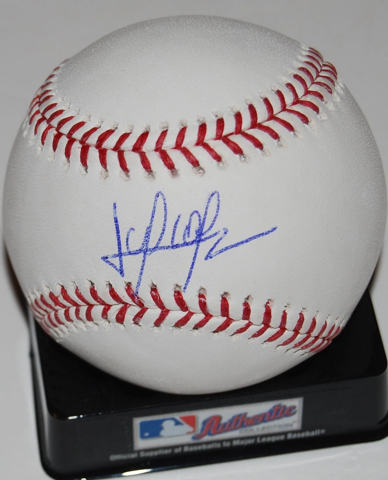 JULIO PABLO MARTINEZ signed OML Major League baseball (TEXAS RANGERS) W/COA