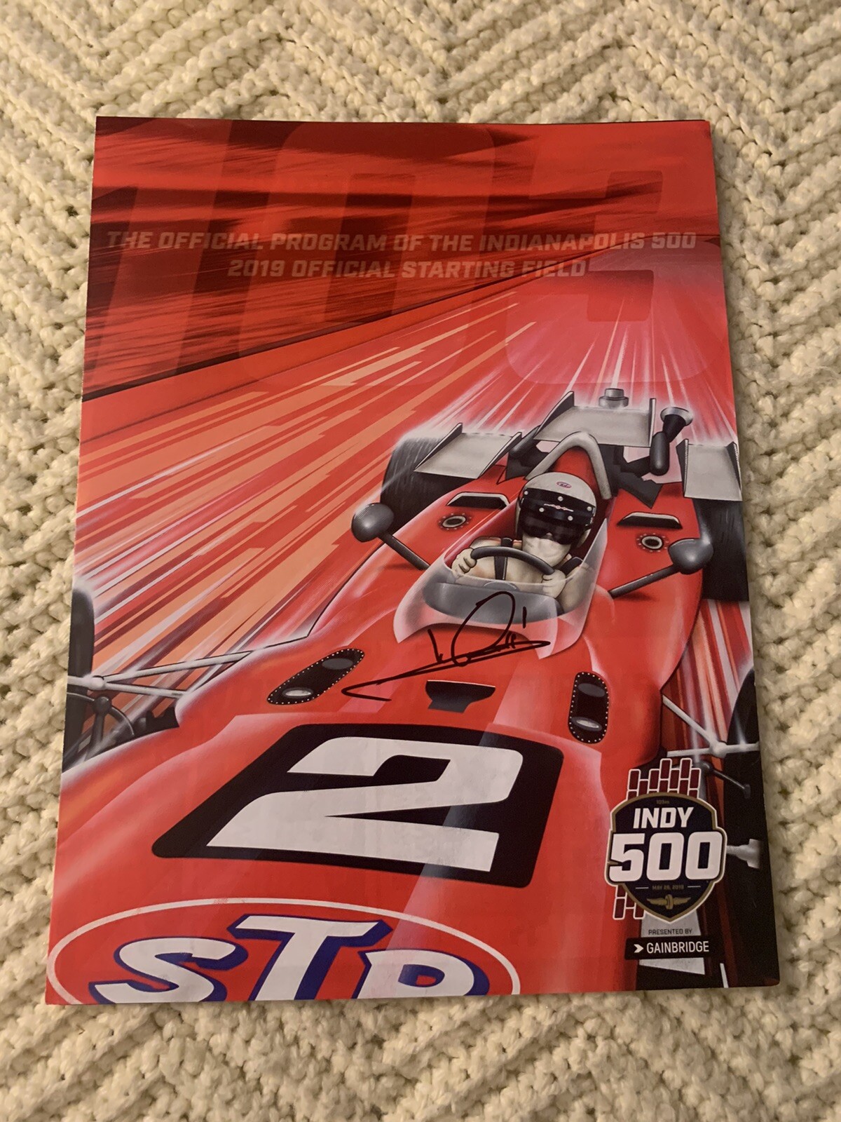 2019 Indy 500 Starting Field Line-up Indianapolis Signed Mario Andretti 50th Ann
