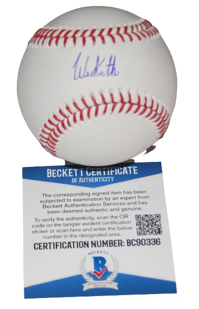 WES KATH signed (CHICAGO WHITE SOX) OML baseball *PROOF* BECKETT BAS BC90336
