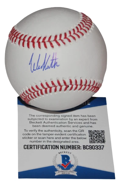 WES KATH signed (CHICAGO WHITE SOX) OML baseball *PROOF* BECKETT BAS BC90337