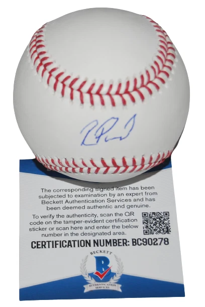 REGINALD PRECIADO signed (CHICAGO CUBS) OML baseball BECKETT BAS BC90278