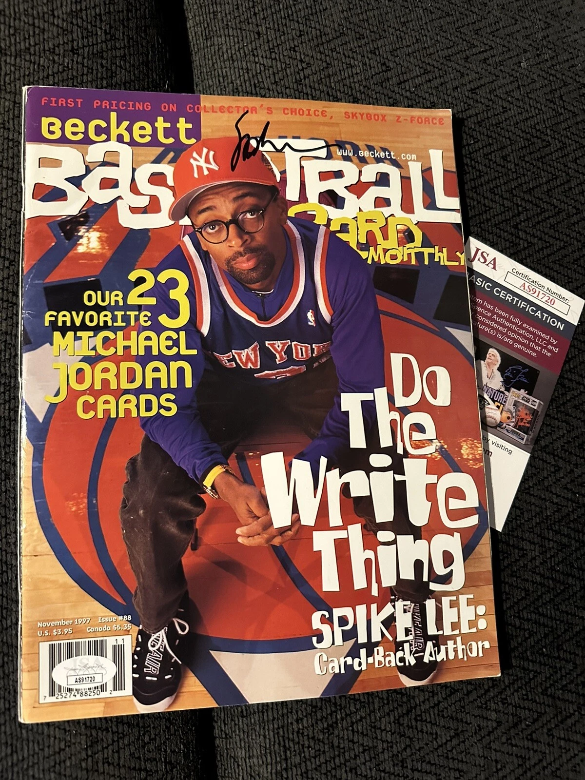 Spike Lee Signed Beckett Magazine Autographed JSA Authenticated COA NY Knicks