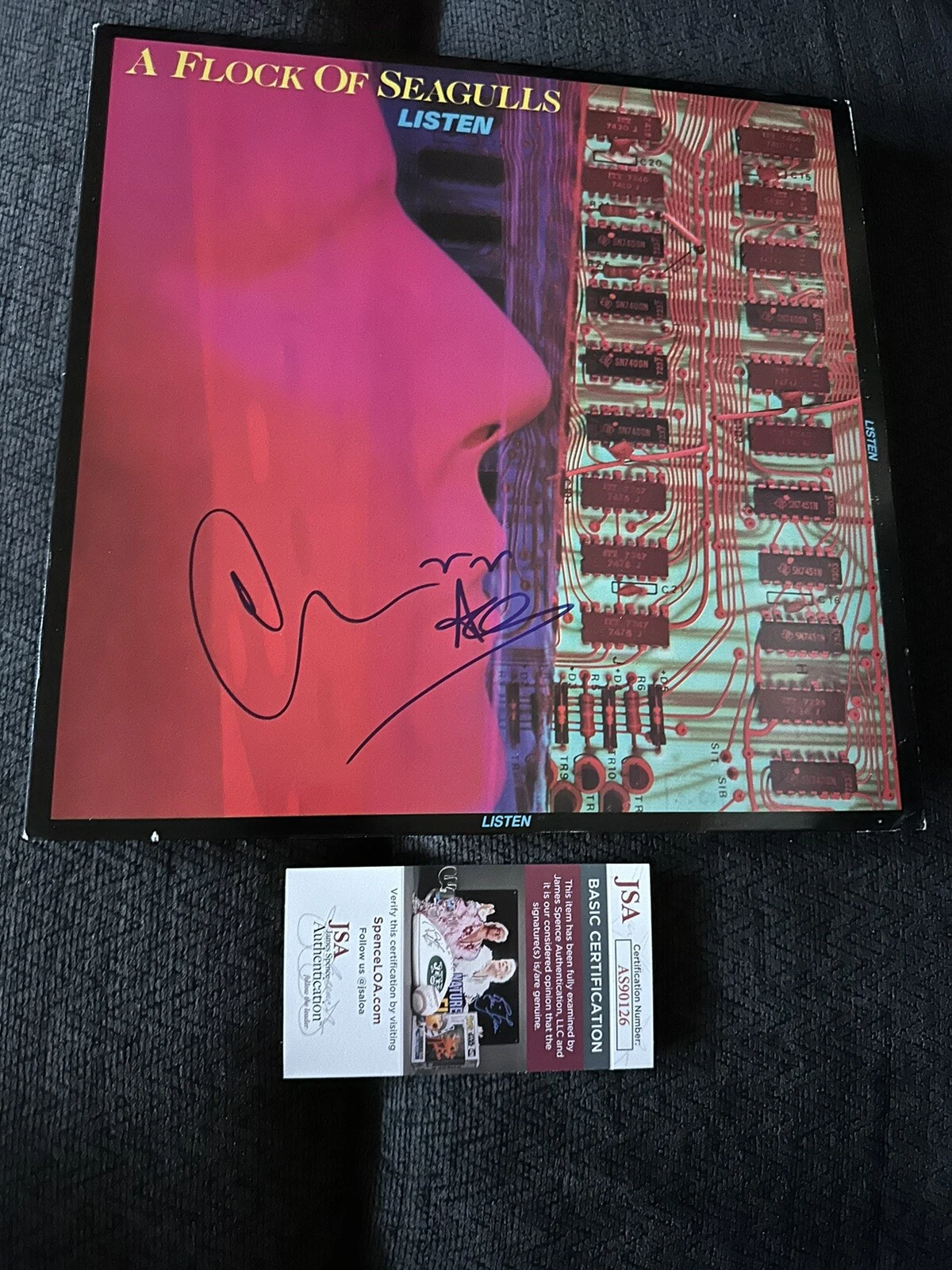 Mike Score SIGNED Vinyl Record ALBUM JSA Authenticated COA A Flock Of Seagulls