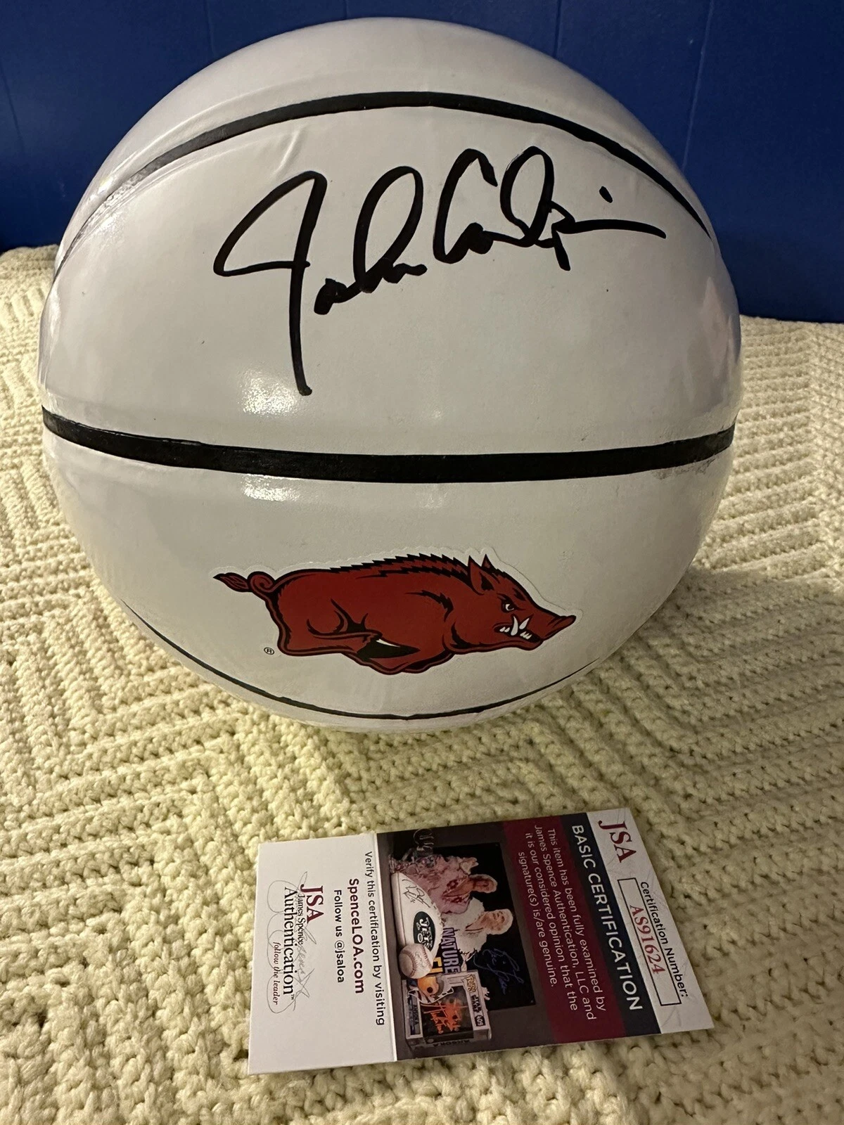 John Calipari Signed NCAA Basketball Autographed JSA COA Authentication Arkansas