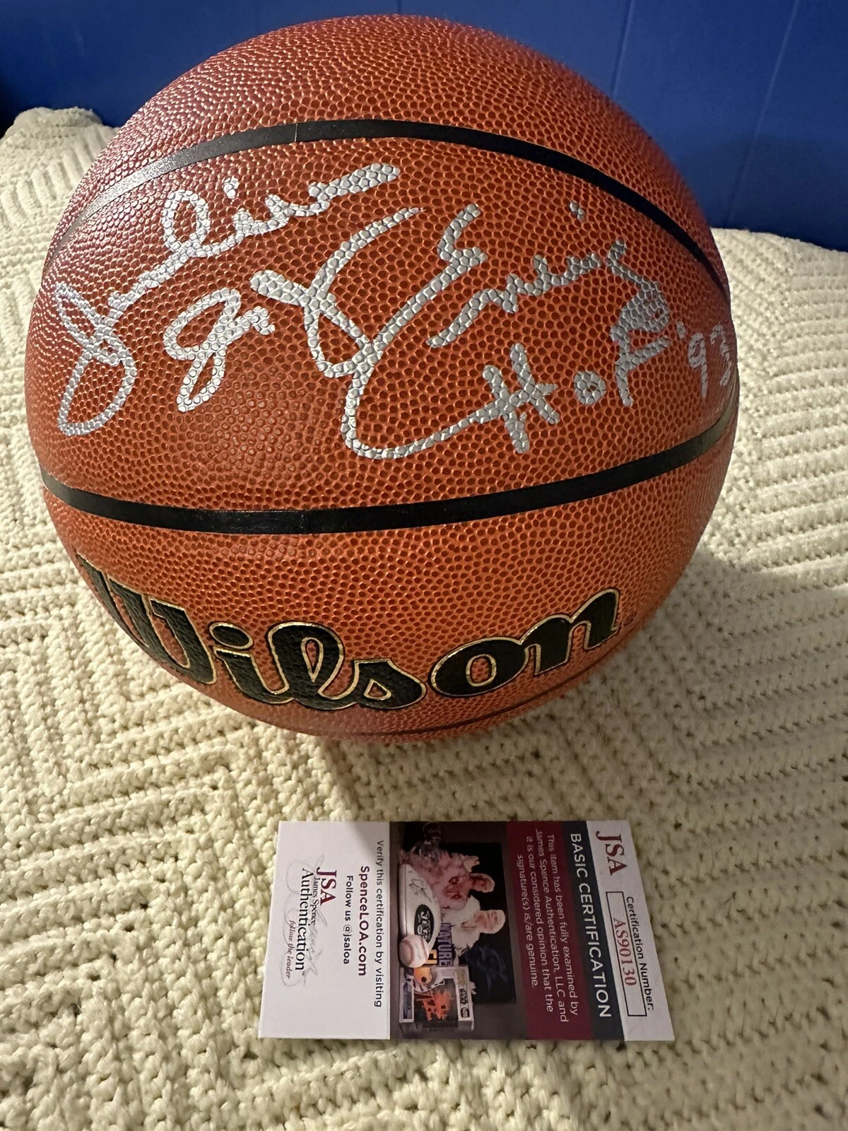 Julius Erving Signed NBA Basketball JSA COA Authentication Autographed Dr J HOF
