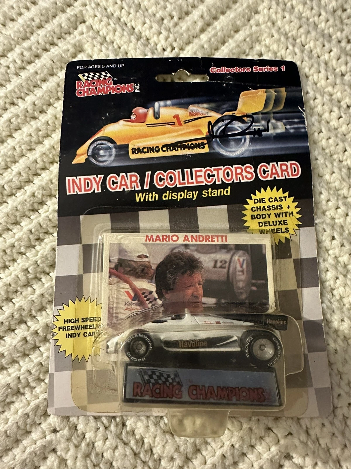 INDIANAPOLIS 500 1:64 DIECAST SIGNED MARIO ANDRETTI INDY CAR AUTOGRAPHED COLLECTIBLE MEMORABILIA
