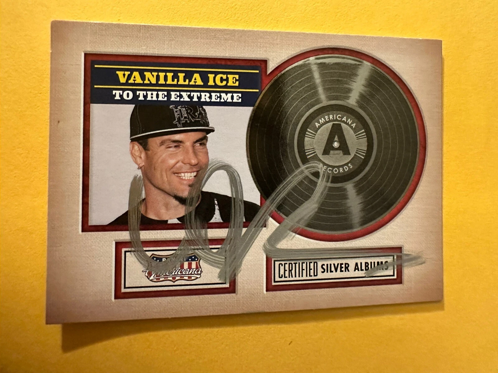 VANILLA ICE SIGNED TRADING CARD AUTOGRAPHED ROB VAN WINKLE PRO SET ROOKIE COLLECTIBLE MEMORABILIA
