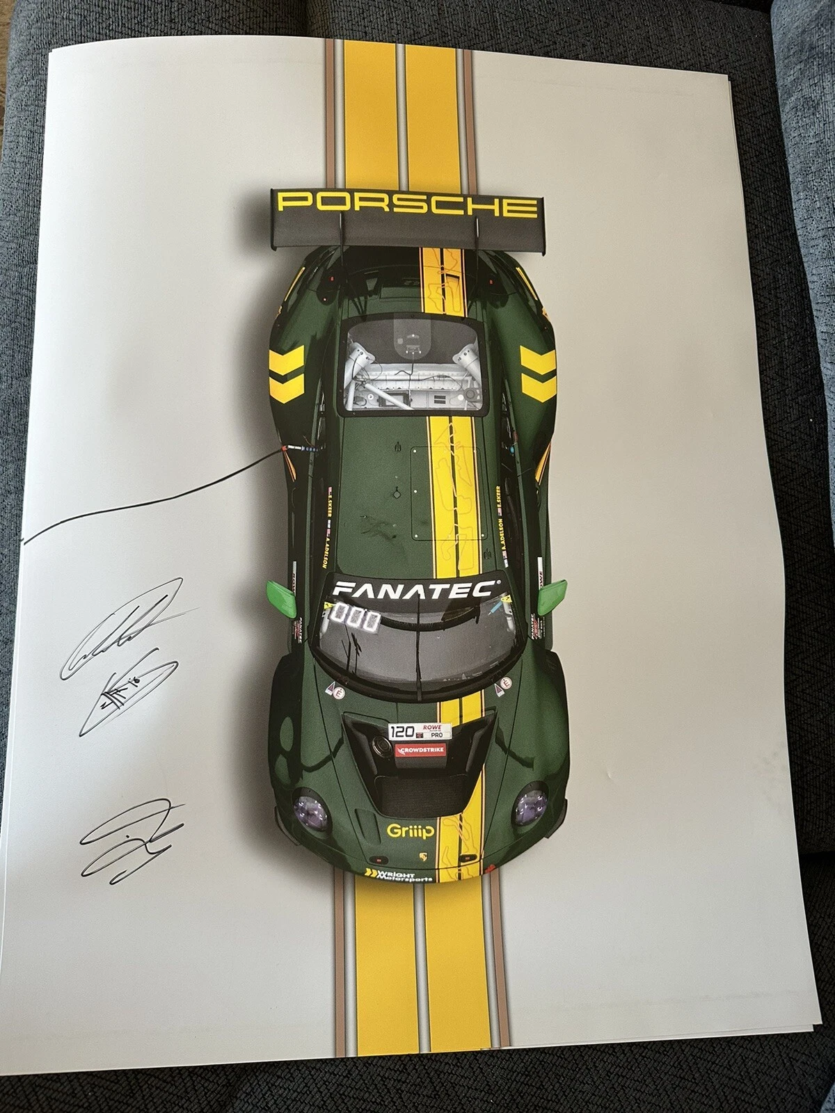 Adam Adelson Elliott Skeer & Laurin Heinrich Signed Poster 2024 GT Challenge