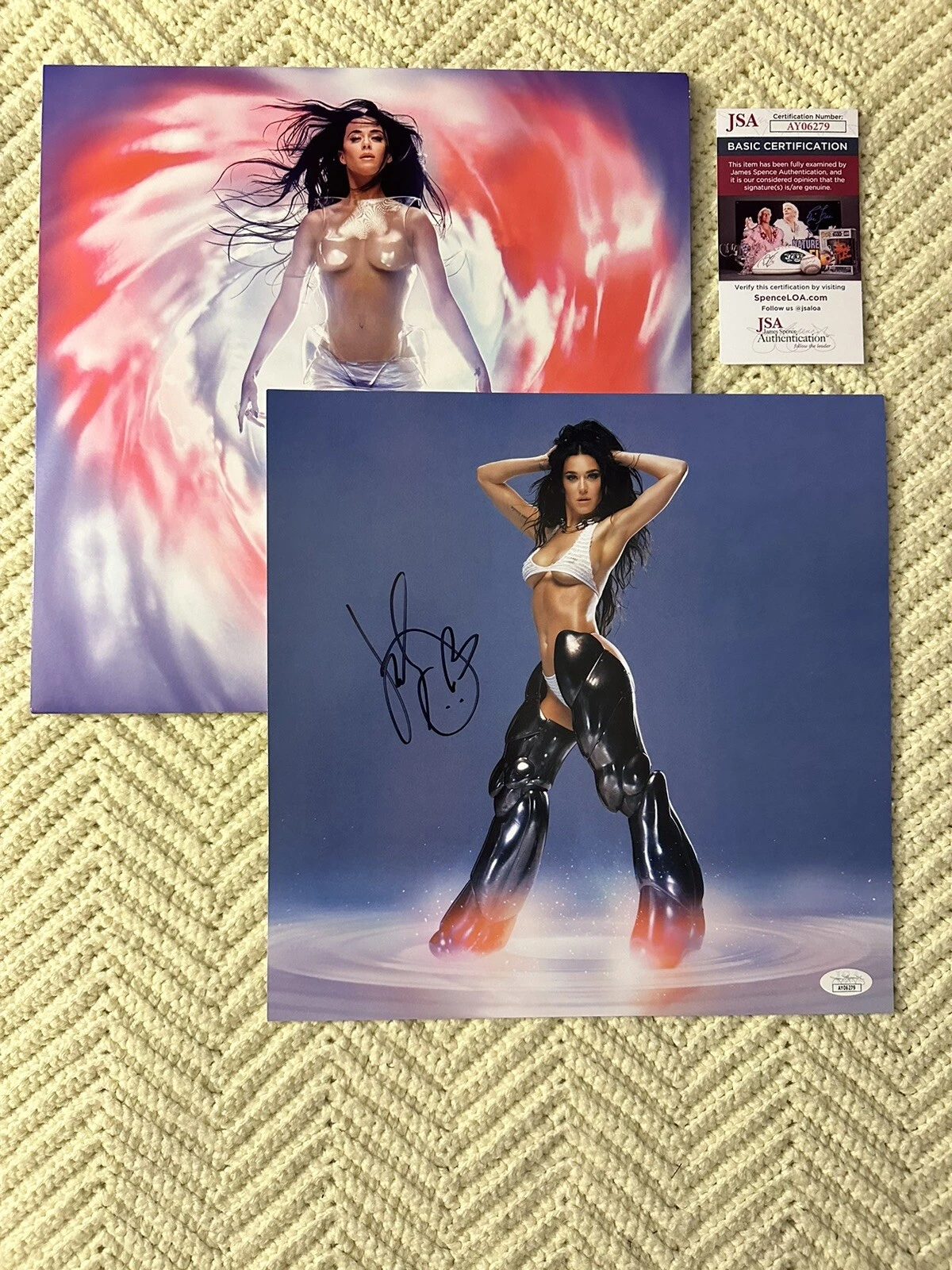 Katy Perry SIGNED 143 Vinyl Record ALBUM Insert JSA Authenticated COA 2024