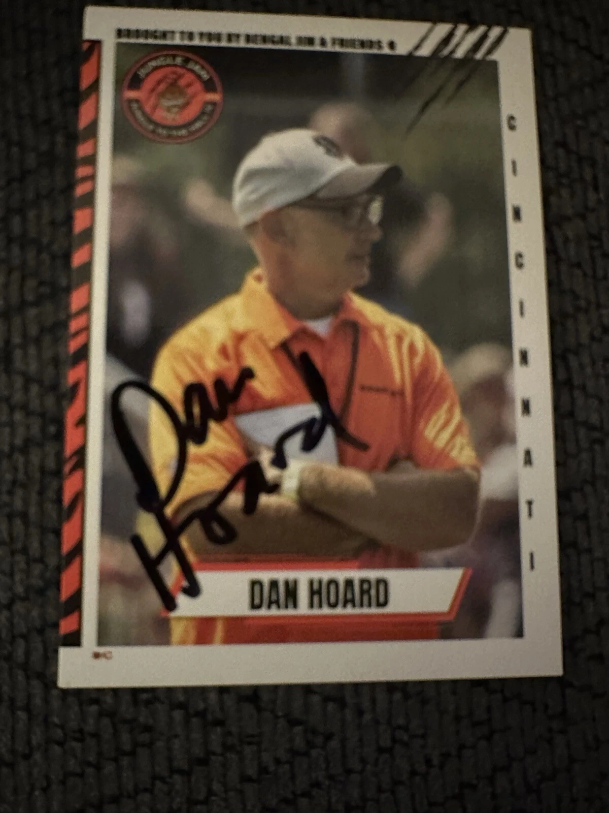 Dan Hoard Signed Trading Card Autographed Cincinnati Bengals Bearcats Announcer