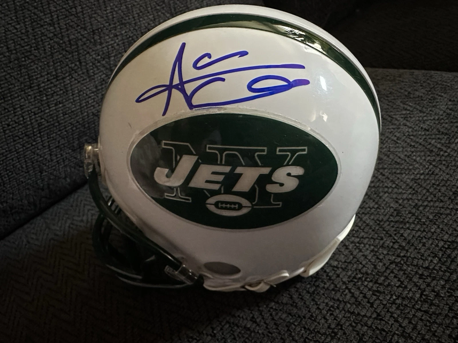 Coach Aaron Glenn Signed Mini Helmet Autographed New York Jets GTP