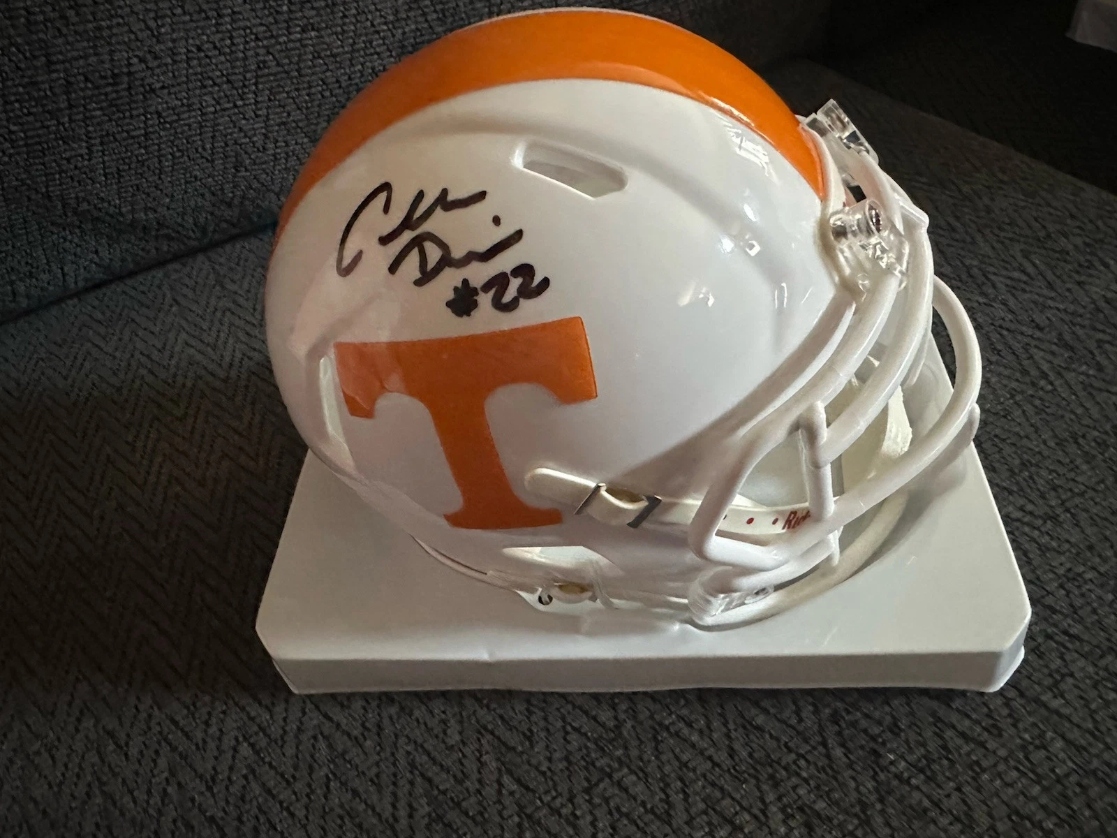 Charles Davis Signed Tennessee Volunteers Mini Helmet Autographed NFL Network