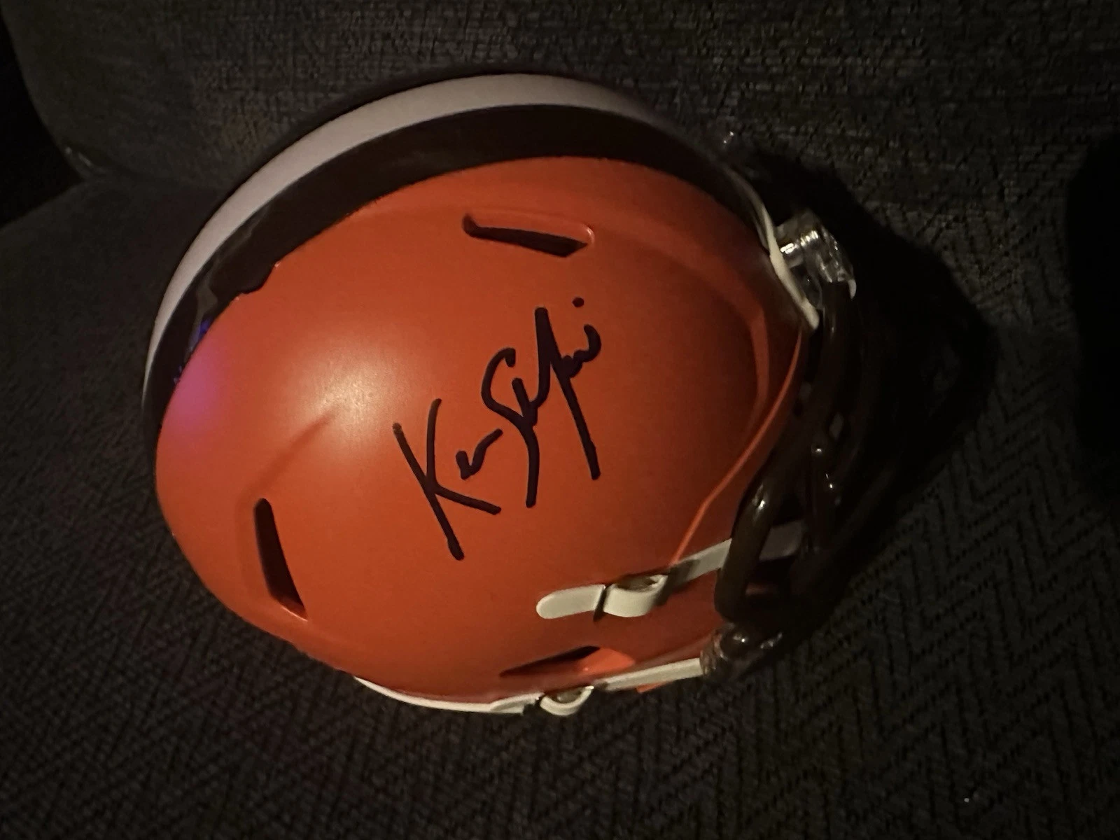 Coach Kevin Stefanski Signed Cleveland Browns Mini Helmet