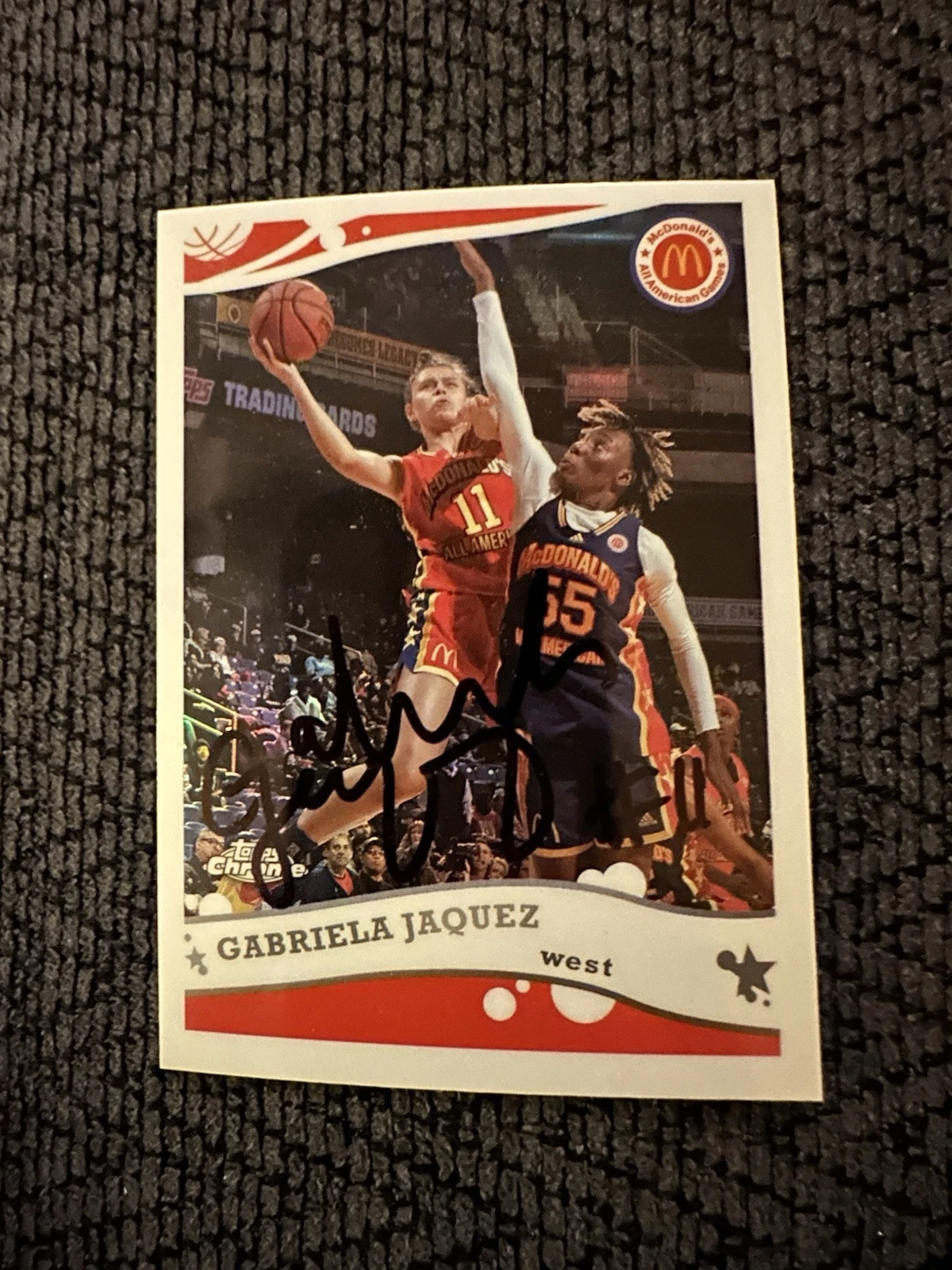 Gabriela Jaquez Signed Basketball Card Autographed UCLA Bruins In Person