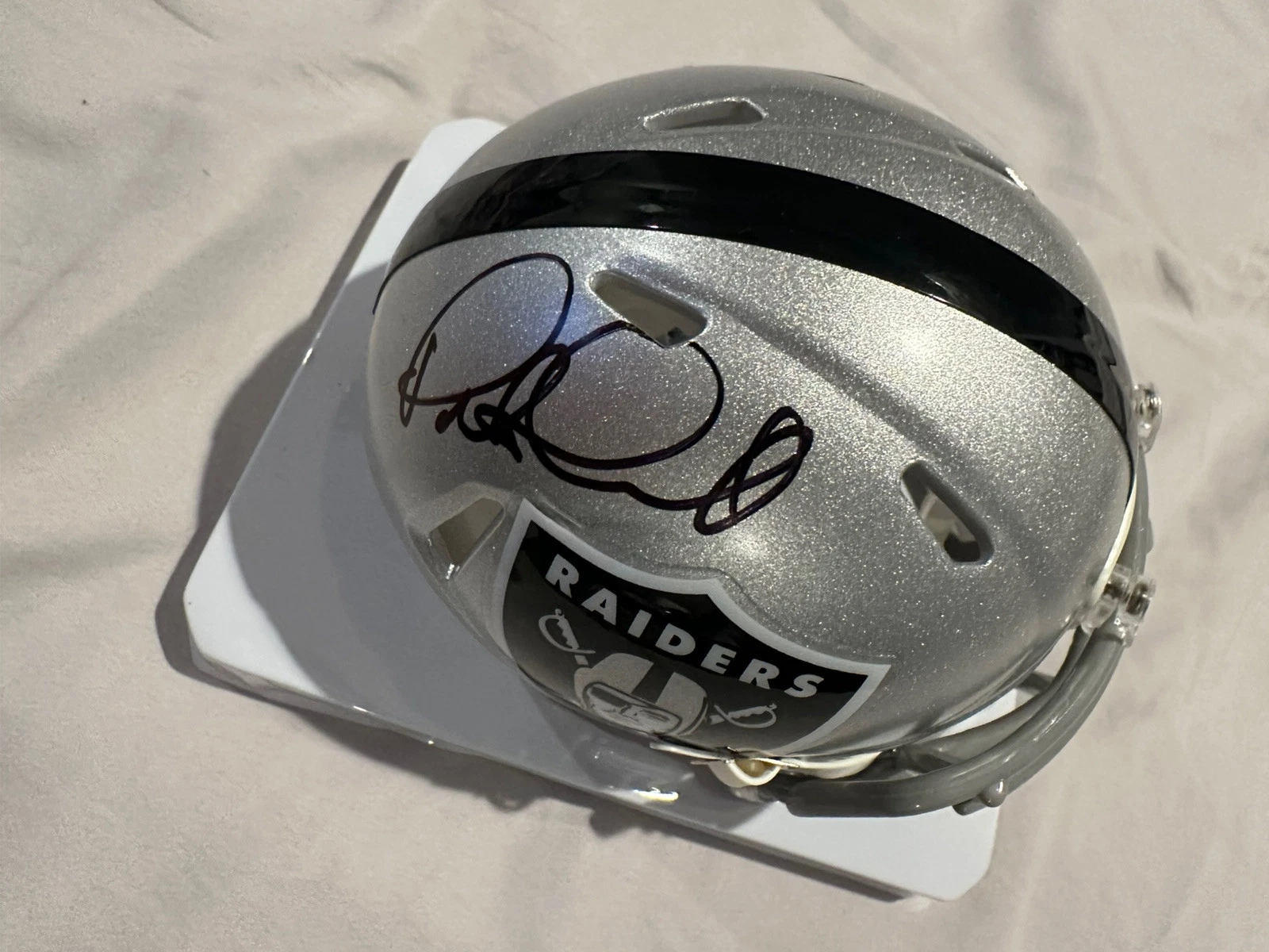Coach Pete Carroll Signed Mini Helmet Autographed Las Vegas Raiders GTP