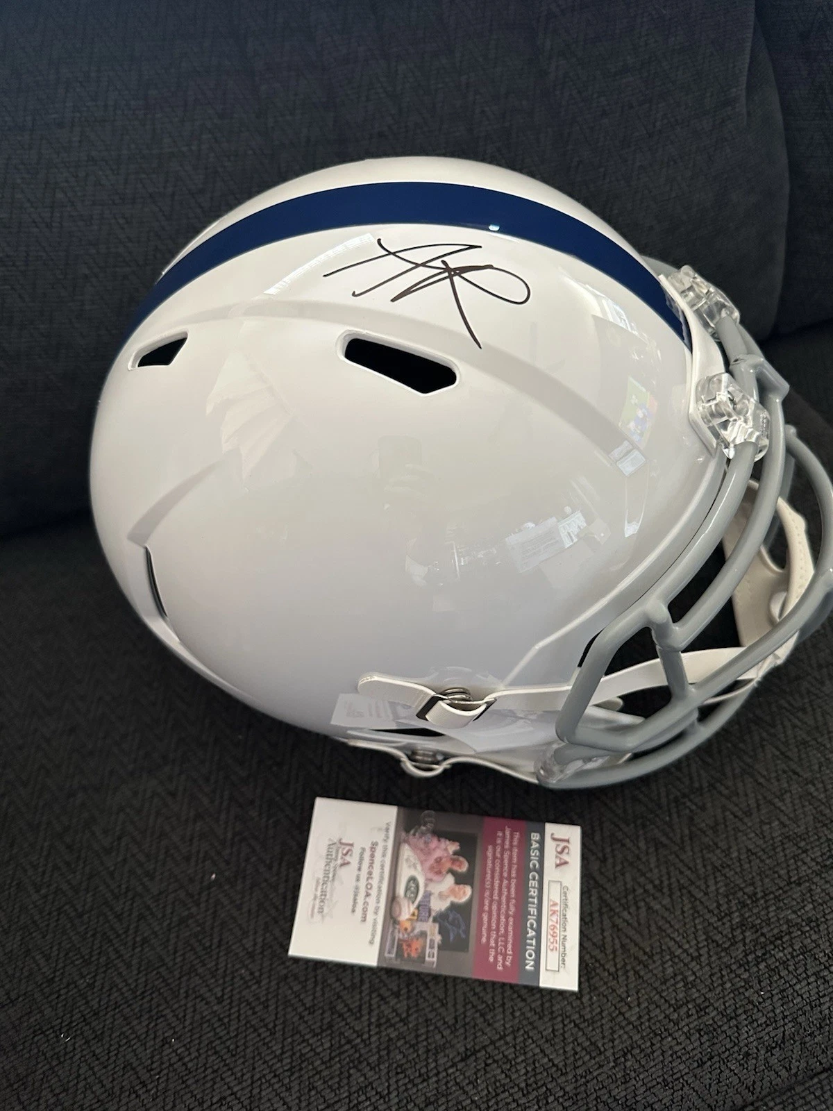 Anthony Richardson Signed Full Size Helmet Colts F/S JSA Authentication COA