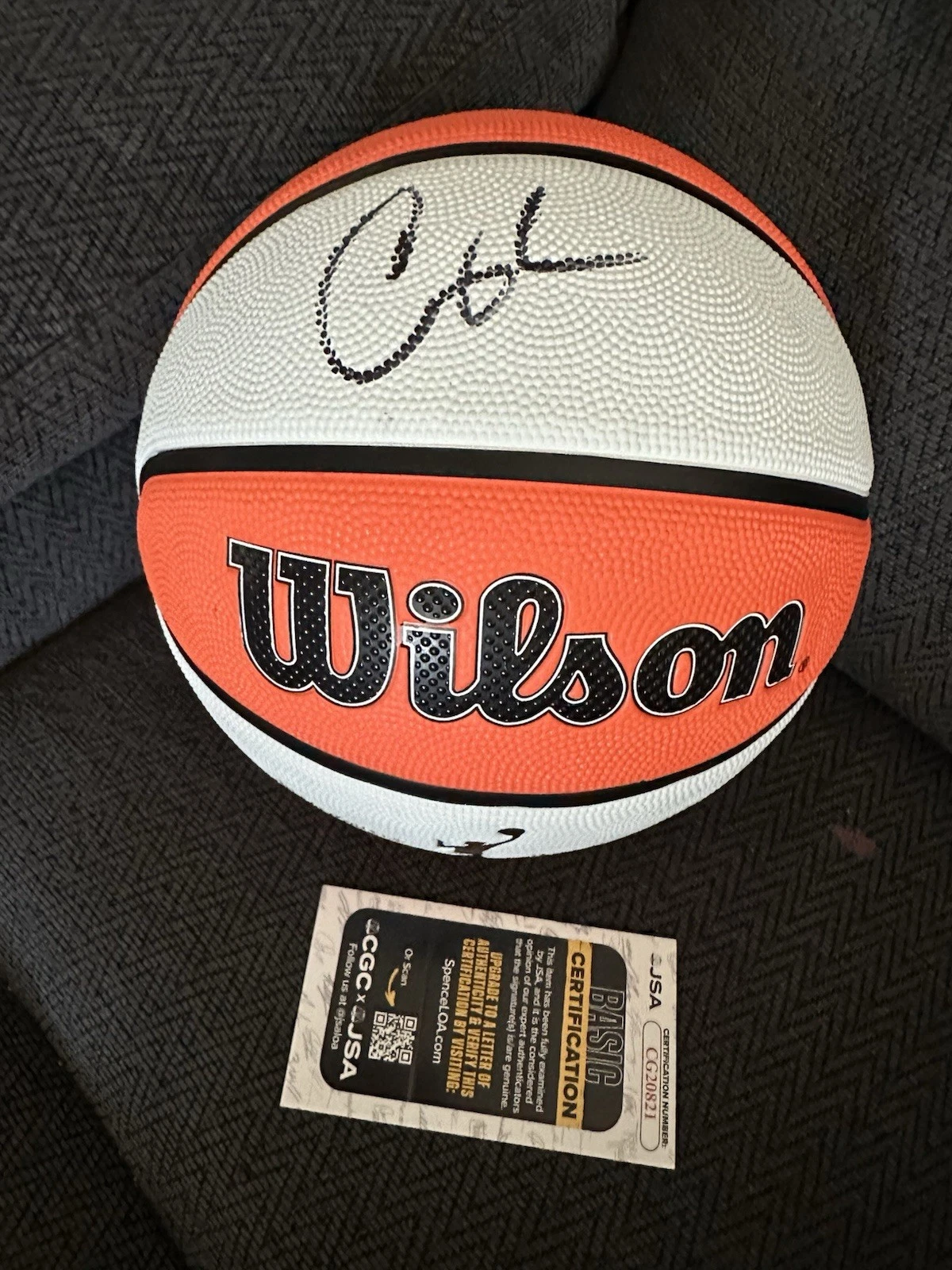 Candace Parker Signed Tennessee Volunteers Basketball JSA COA Authenticated WNBA