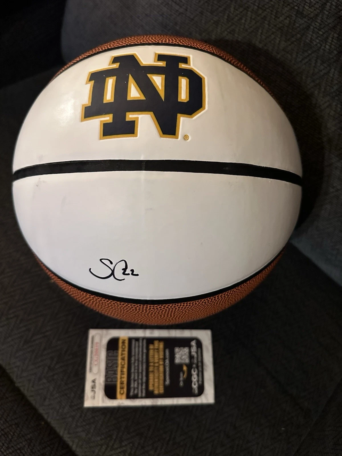 Sonia Citron Signed Notre Dame Irish Basketball JSA COA Authenticated WNBA