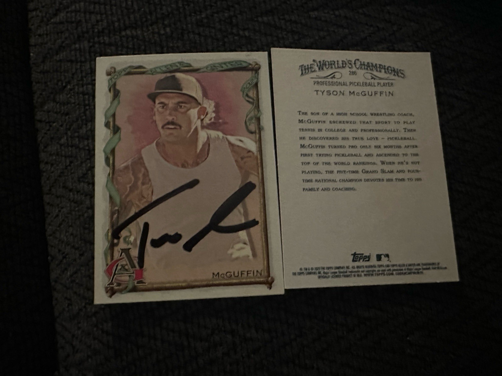 Tyson Mcguffin Signed Trading Card Autographed Allen & Ginter