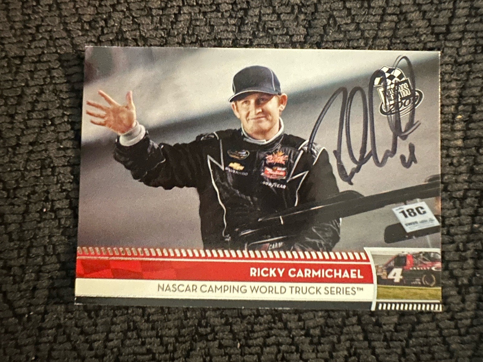 SIGNED TRADING CARD RICKY CARMICHAEL NASCAR AUTOGRAPHED MOTOCROSS AMA SUPERCROSS COLLECTIBLE MEMORABILIA