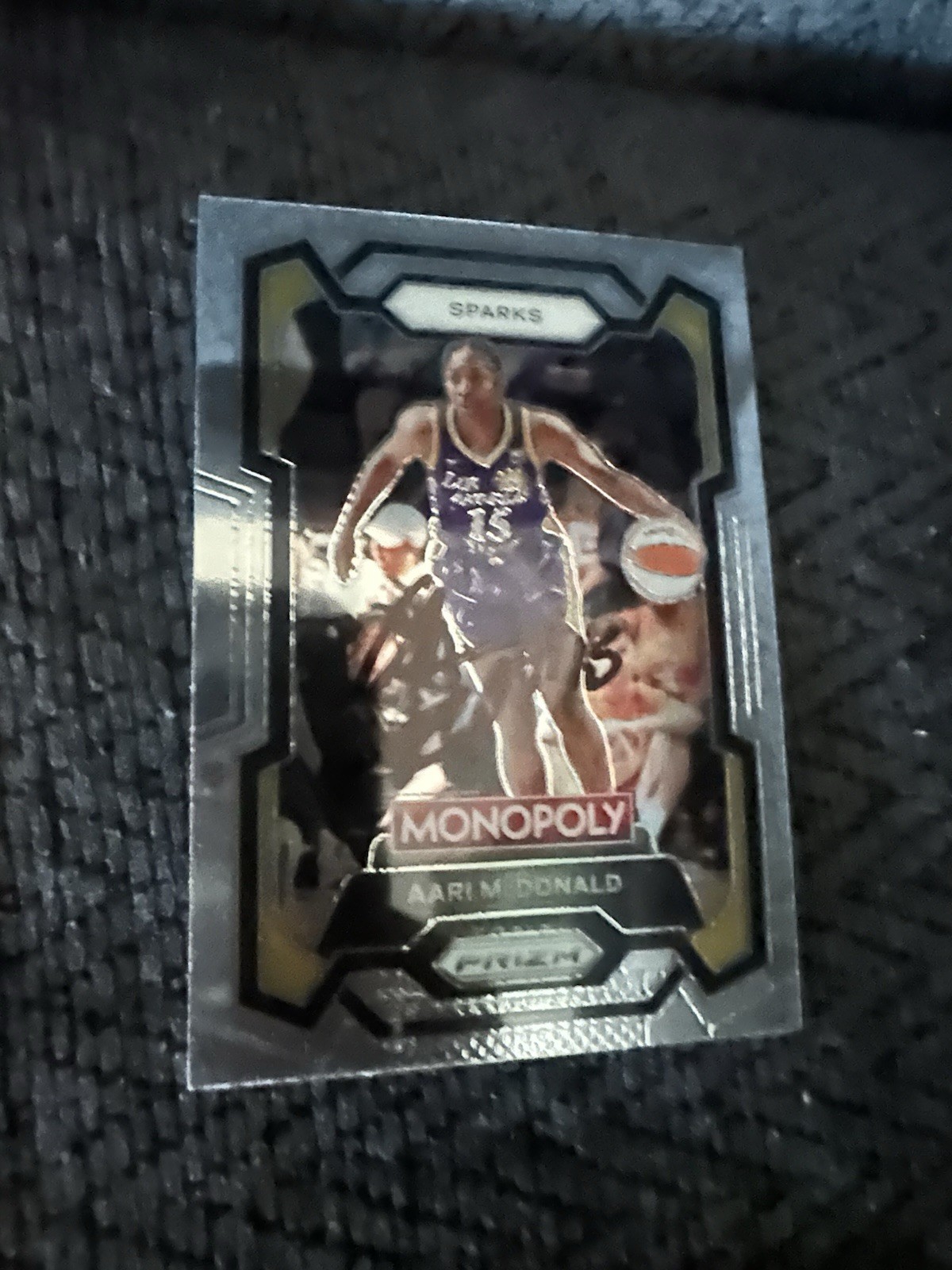 Signed Trading Card Car Indiana Fever Aari McDonald Los Angeles Sparks