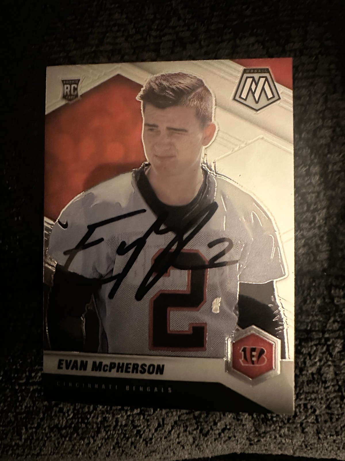 Evan McPherson Signed Trading Card Autographed Bengals