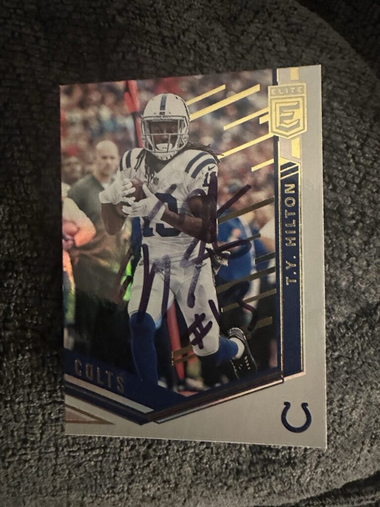 TY Hilton Signed Trading Card Autographed Indianapolis Colts