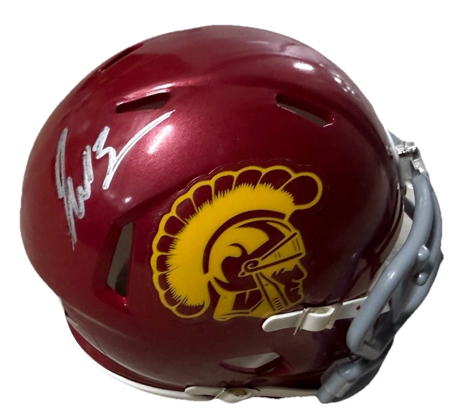 JONAS WILLIAMS signed (USC TROJANS) mini football helmet BECKETT BT56180