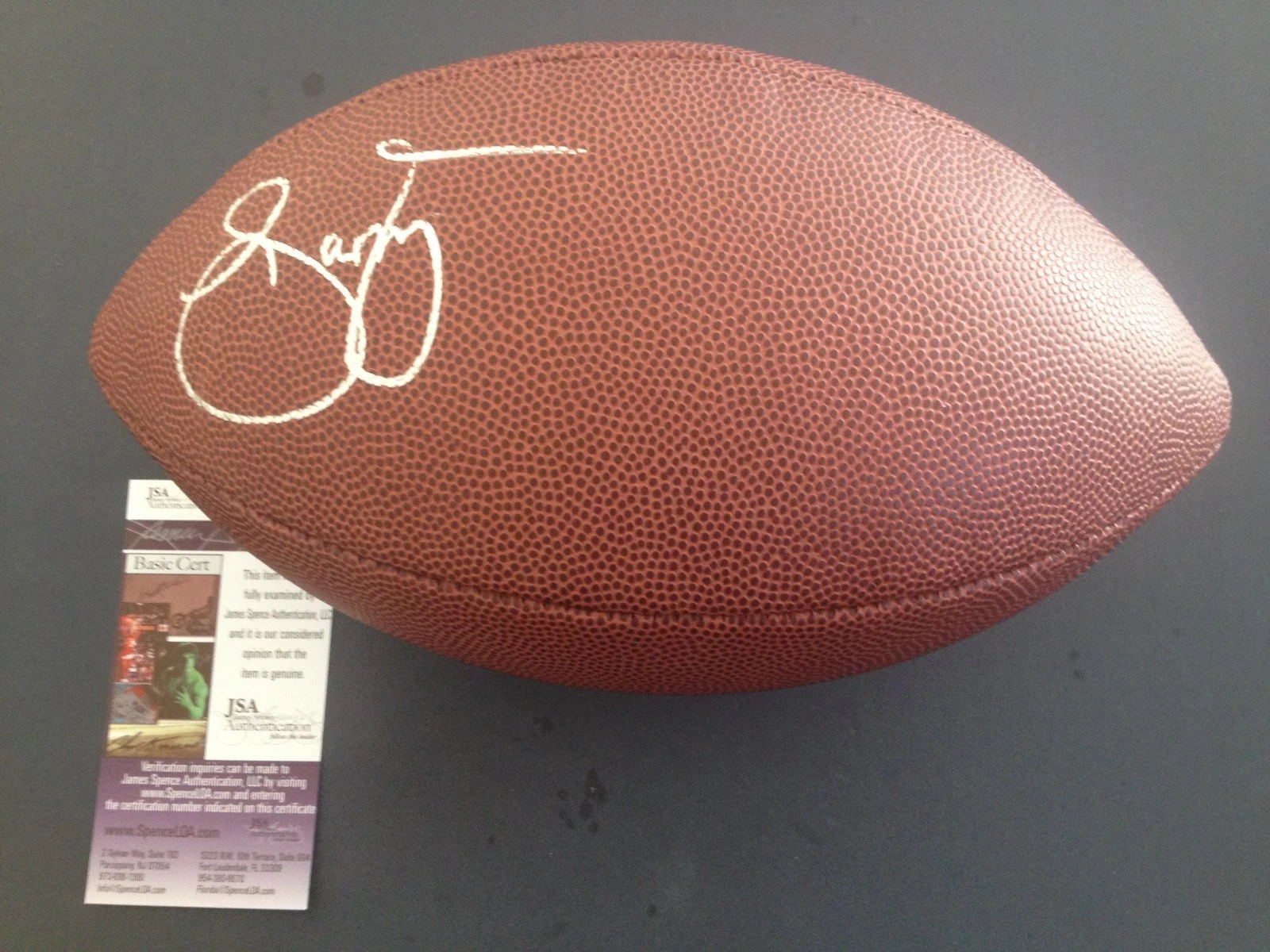 Sammy Watkins Buffalo Bills Signed Auto Duke Football Ball JSA Certified COA