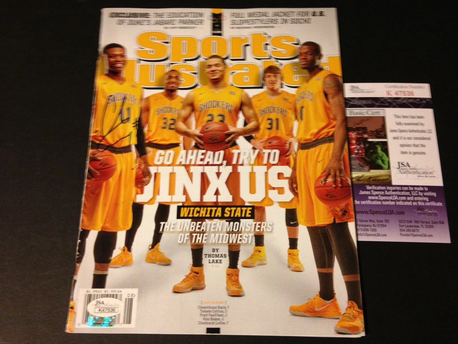 Cleanthony Eaerly 2014 Sports Illustrated Magazine Mag Signed Auto JSA COA