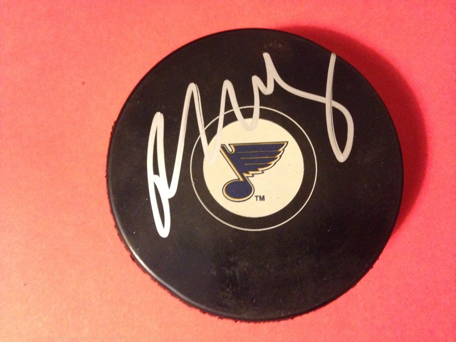 Paul Stastny St. Saint Louis Blues Signed Auto Puck