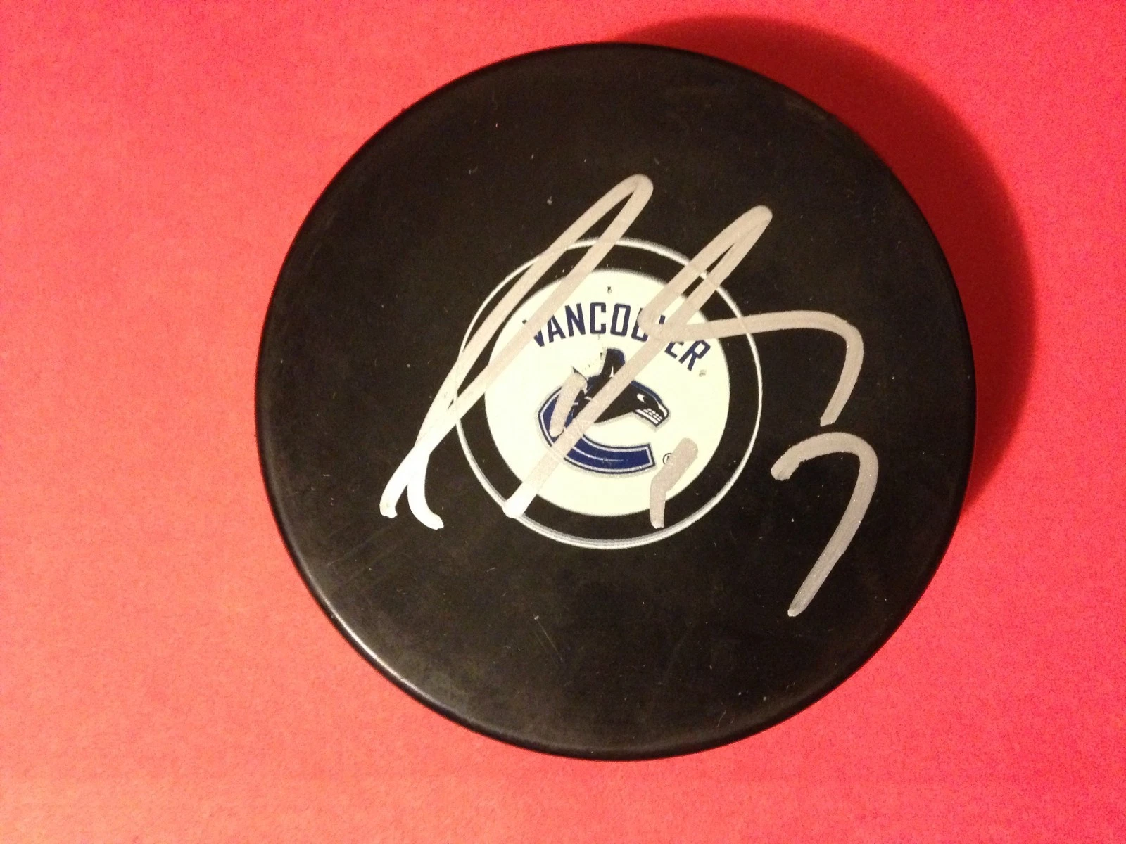 Radim Vrbata Canucks Auto Signed Puck
