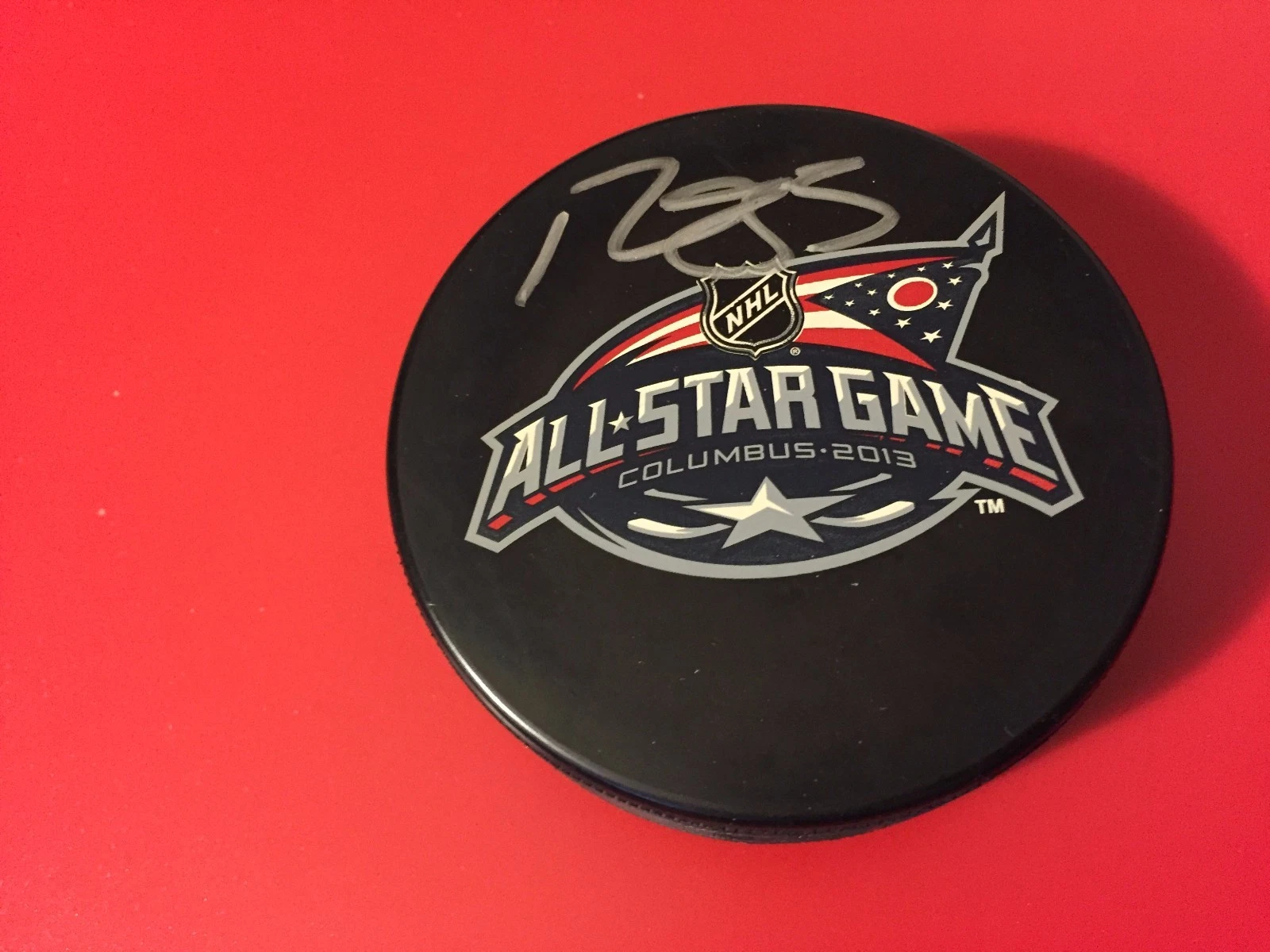 Mark Giordano 2013 All-Star Signed Auto Puck