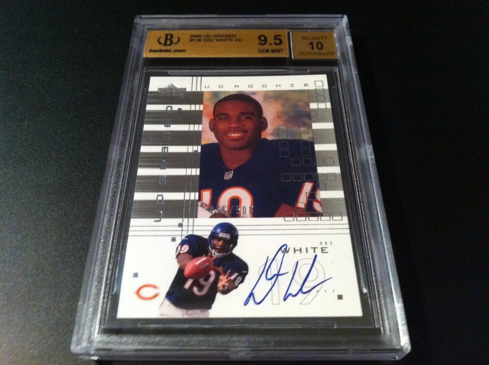 Dez White 2000 UD Graded Autograph /500 Auto Rookie BGS 9.5