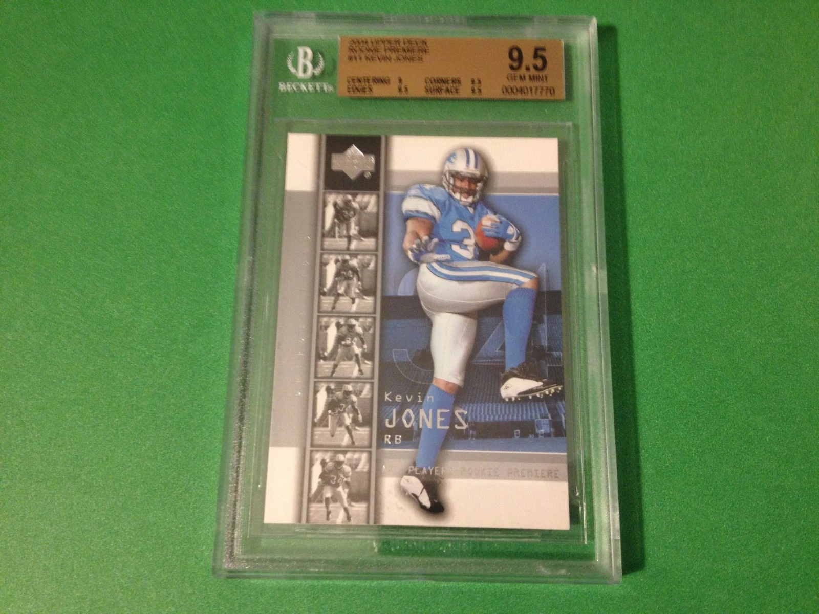 Kevin Jones 2005 Upper Deck Premiere Rookie BGS 9.5 Gem Mint