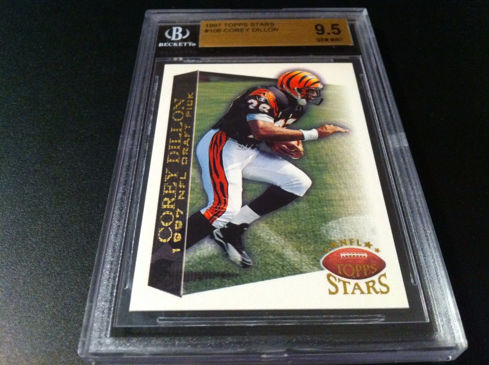 Corey Dillon Bengals Patriots 1997 Topps Stars Rookie BGS 9.5 Gem Mint