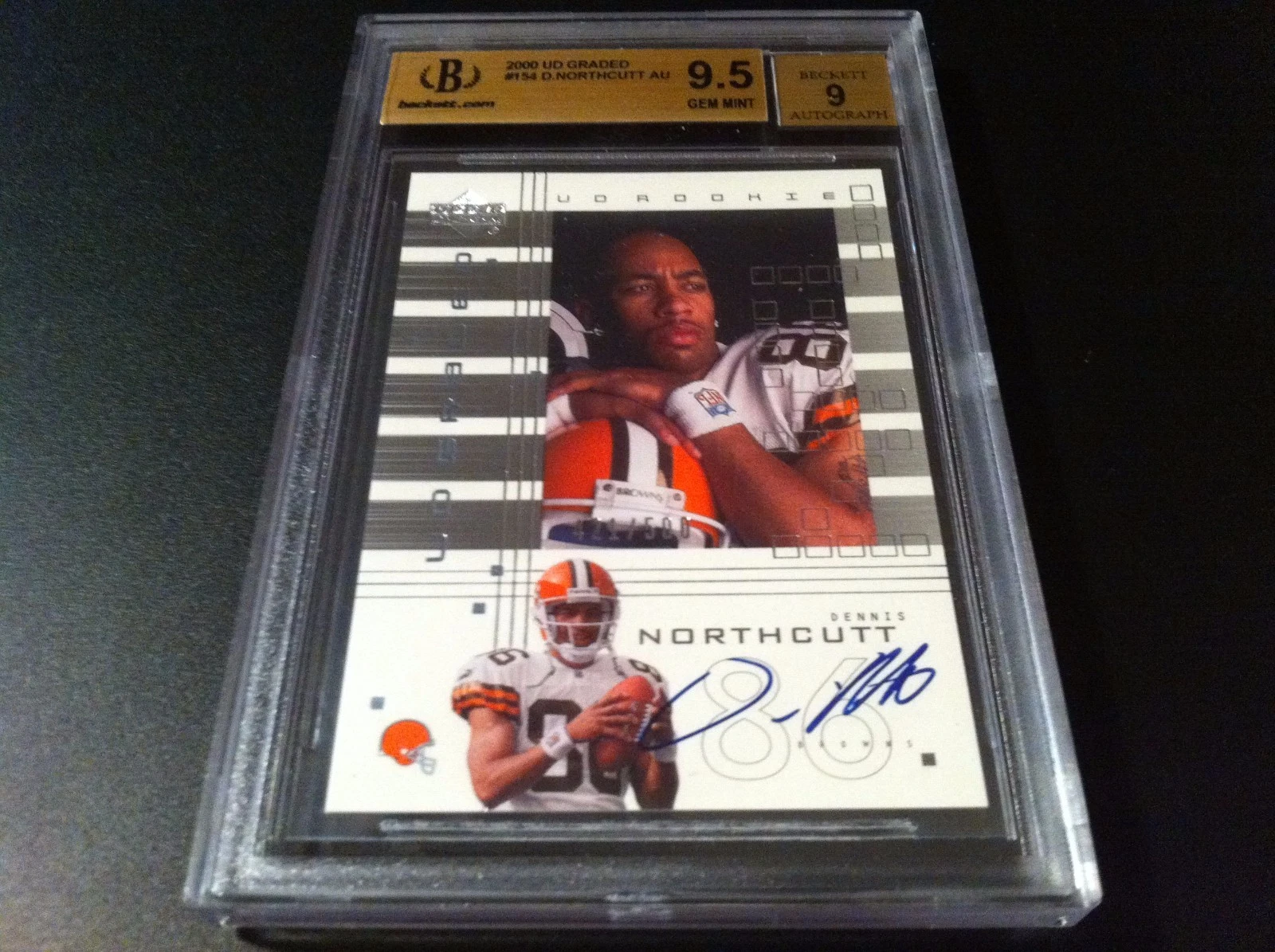 Dennis Northcutt 2000 UD Graded Autograph /500 Auto Rookie BGS 9.5