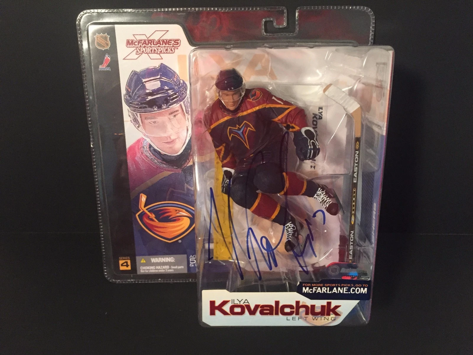 Ilya Kovalchuk Signed Auto McFarlane Action Figure Figurine COA