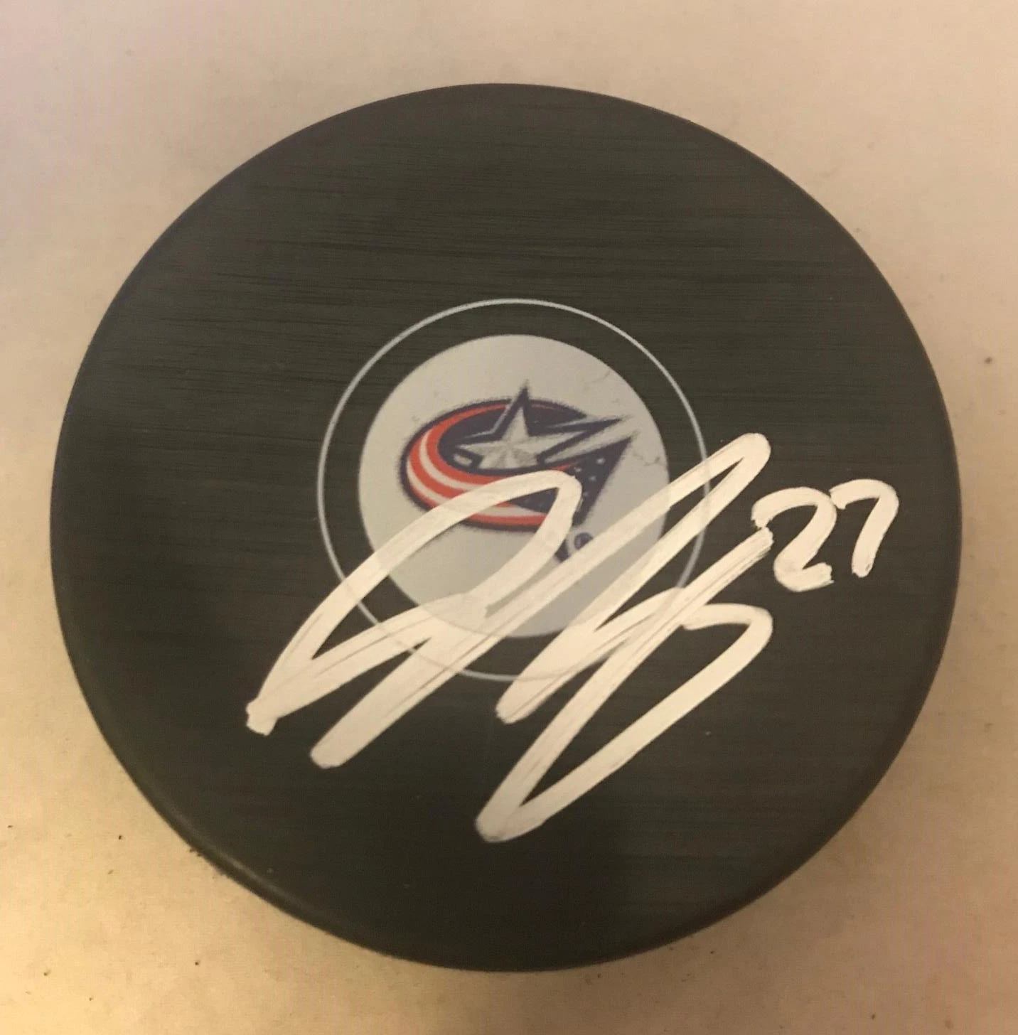 Ryan Murray signed Columbus Blue Jackets Puck autographed