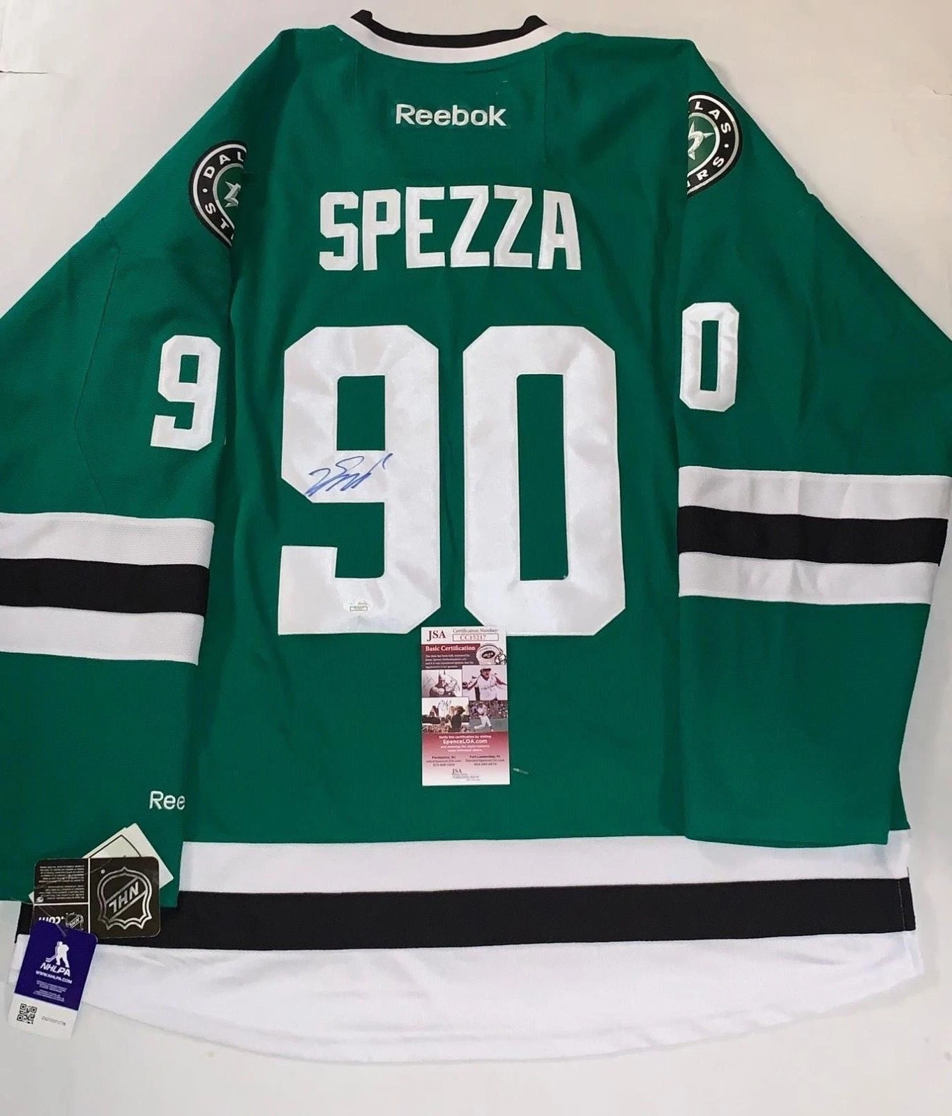Jason Spezza signed Dallas Stars Reebok Premier jersey autographed JSA