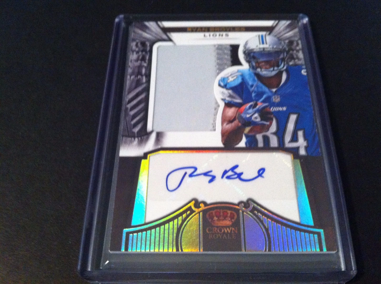 Ryan Broyles 2012 Crown Royale Football Rookie 3-CLR Patch Jersey Auto /99