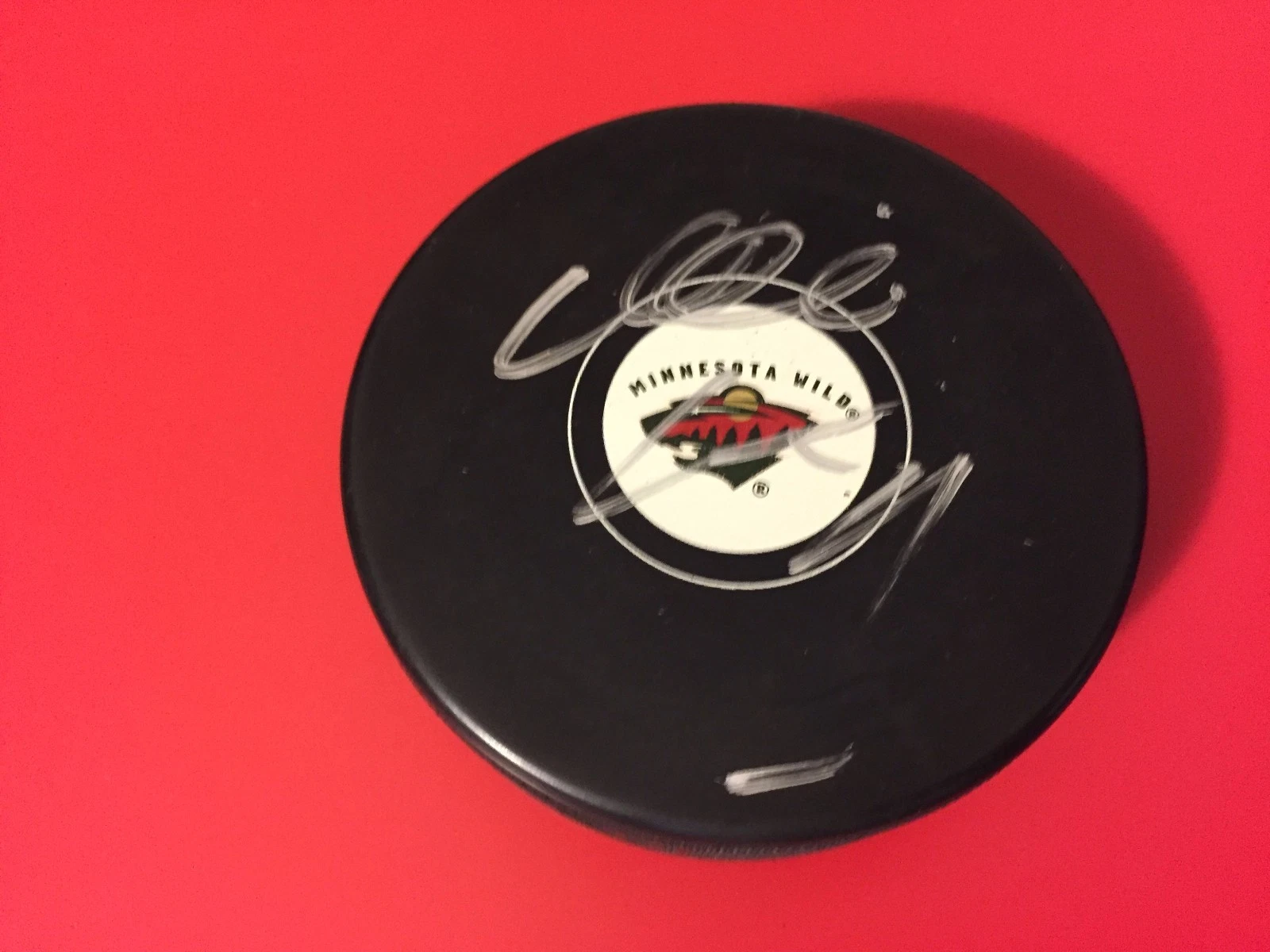 Mikko Koivu Minnesota Wild Signed Auto Puck