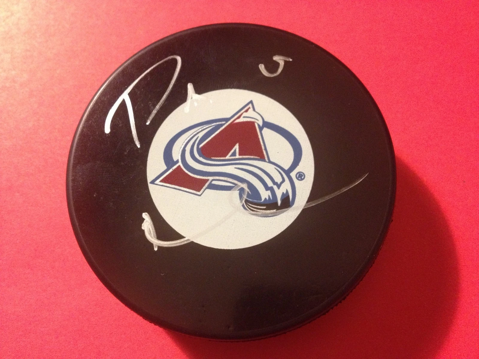 PA Parenteau Colorado Avalanche Signed Auto Puck w/ Holder