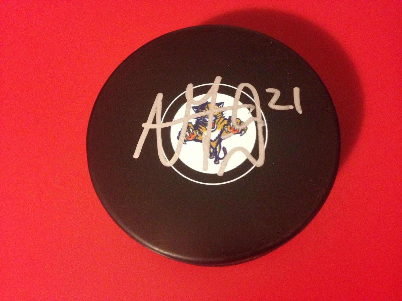 Vincent Trocheck Florida Panthers Signed Puck Holder Auto