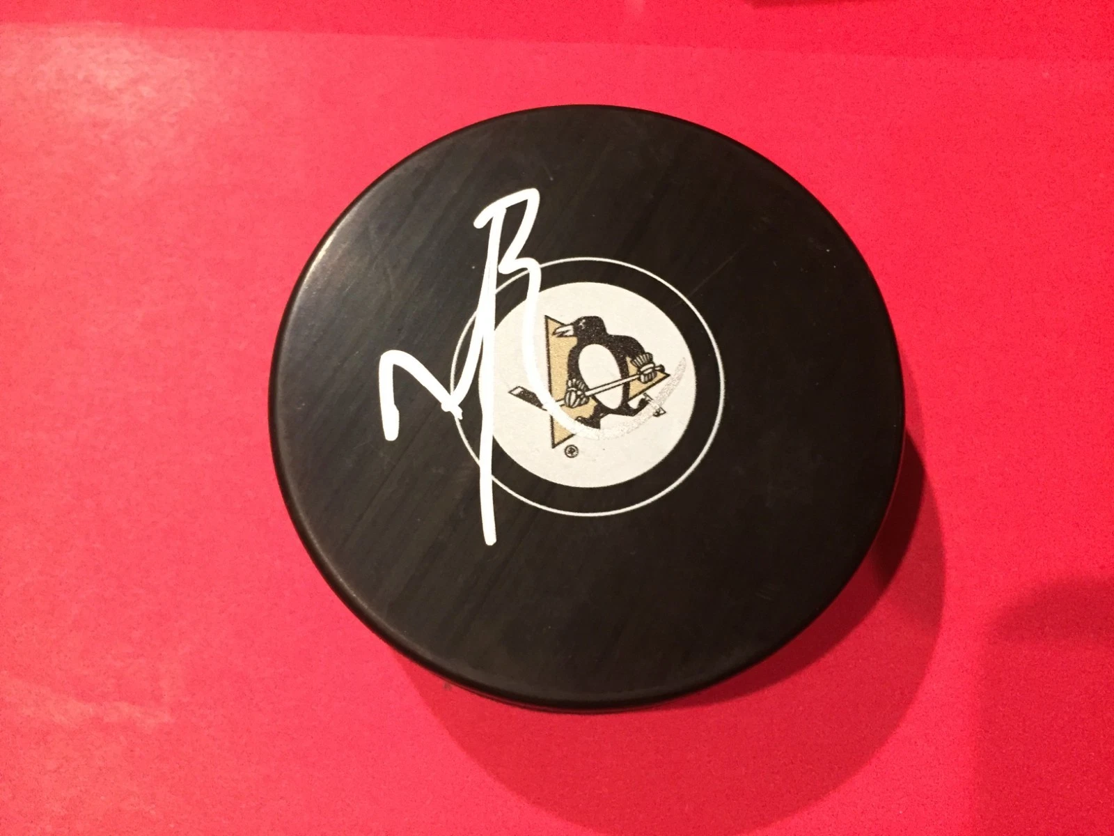 Bryan Rust Penguins 2017 Stanley Cup Champions Signed Auto Puck