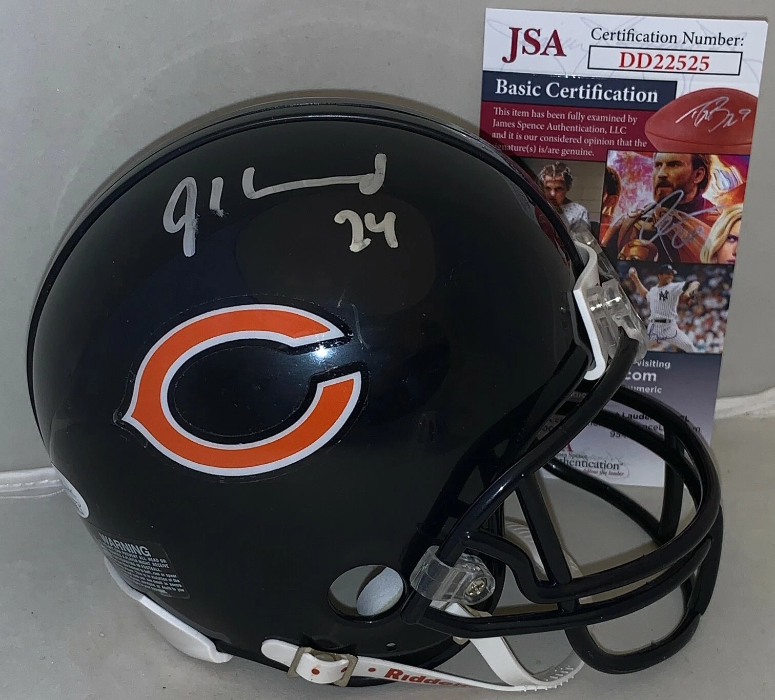 Jordan Howard signed Chicago Bears mini helmet autographed JSA