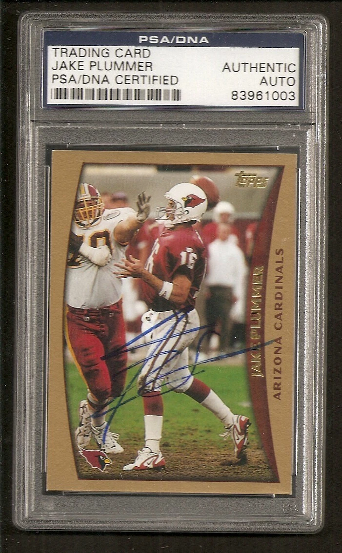 JAKE PLUMMER CARDINALS 1998 TOPPS SIGNED AUTO PSA/DNA ENCAPSULATED COLLECTIBLE MEMORABILIA