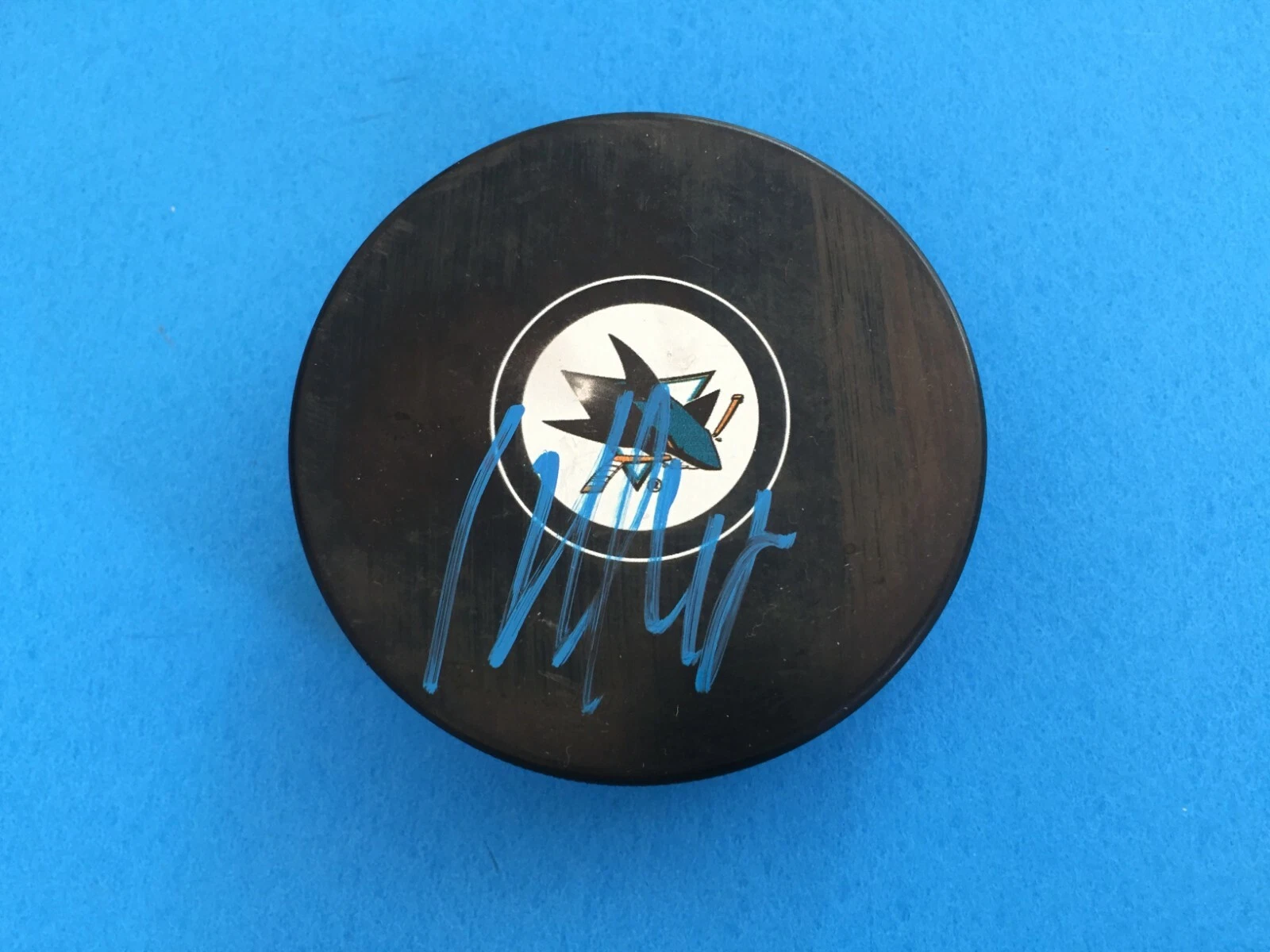 Tomas Hertl SHARKS Signed Auto Puck Cube